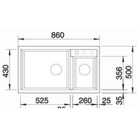 Кухонная мойка Blanco Metra 9 525936 (черный) - Превью изображения №5 — Интернет-магазин Time-Shop