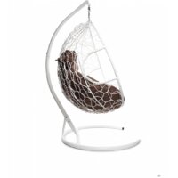 Подвесное кресло M-Group Для двоих 11450105 (белый ротанг/коричневая подушка) - Превью изображения №2 — Интернет-магазин Time-Shop