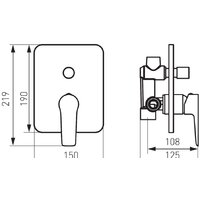 Смеситель Ferro Adore BDR7P (белый/хром) - Превью изображения №2 — Интернет-магазин Time-Shop
