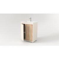  Дабер Тумба под умывальник 013 WeltWasser Deilbach 7517-60 Т13.6W.0.18 (бежевый/дуб бардолино) - Превью изображения №2 — Интернет-магазин Time-Shop