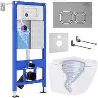 Roxen Antares Tornado в комплекте с инсталляцией StounFix Dual Fresh 6 в 1 968387 (кнопка: хром матовый)