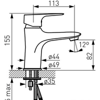 Смеситель Ferro Tiga VerdeLine BTG2VL - Превью изображения №2 — Интернет-магазин Time-Shop
