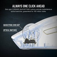 Игровая мышь Corsair M75 Wireless RGB White - Превью изображения №5 — Интернет-магазин Time-Shop