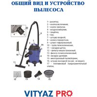 Пылесос Vityaz Pro VP20-1500 - Превью изображения №2 — Интернет-магазин Time-Shop