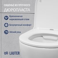 Унитаз подвесной Lauter Vortex 2110830VP + Breez 21GN7072BM - Превью изображения №5 — Интернет-магазин Time-Shop