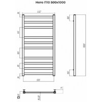 Полотенцесушитель TERMINUS Ното П10 500x1000 - Превью изображения №3 — Интернет-магазин Time-Shop