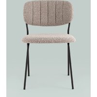 Стул Stool Group Кэрол без подлокотников FDC9003 DC2635-4A grey (букле серый/черные ножки) - Превью изображения №2 — Интернет-магазин Time-Shop