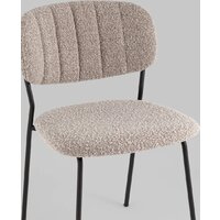Стул Stool Group Кэрол без подлокотников FDC9003 DC2635-4A grey (букле серый/черные ножки) - Превью изображения №6 — Интернет-магазин Time-Shop
