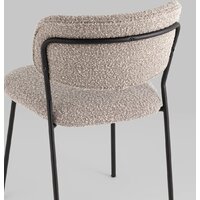 Стул Stool Group Кэрол без подлокотников FDC9003 DC2635-4A grey (букле серый/черные ножки) - Превью изображения №7 — Интернет-магазин Time-Shop