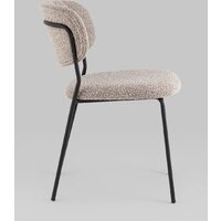 Стул Stool Group Кэрол без подлокотников FDC9003 DC2635-4A grey (букле серый/черные ножки) - Превью изображения №3 — Интернет-магазин Time-Shop