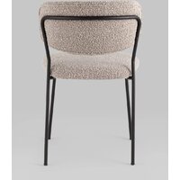 Стул Stool Group Кэрол без подлокотников FDC9003 DC2635-4A grey (букле серый/черные ножки) - Превью изображения №5 — Интернет-магазин Time-Shop