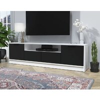 Тумба Интерлиния ТВ Концепт КТ-ТВ4-50 (черный/белый платинум) - Превью изображения №3 — Интернет-магазин Time-Shop