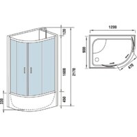 Душевая кабина WeltWasser WW500 Halle 1201 L - Превью изображения №10 — Интернет-магазин Time-Shop