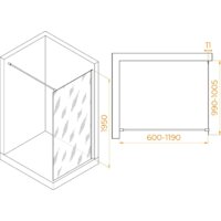 Душевая стенка RGW WA-002W 35100210-15 100 (белый/прозрачное стекло) - Превью изображения №2 — Интернет-магазин Time-Shop