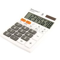 Бухгалтерский калькулятор BRAUBERG Ultra-08-WT 250512 (белый) - Превью изображения №3 — Интернет-магазин Time-Shop