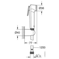 Гигиенический душ Grohe Tempesta-F Trigger Spray 30 27513001 - Превью изображения №2 — Интернет-магазин Time-Shop