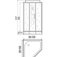 Душевая кабина River Penta 90 - Превью изображения №3 — Интернет-магазин Time-Shop