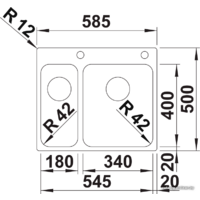 Кухонная мойка Blanco Solis 340/180-IF/A 526132 (правая, полированная) - Превью изображения №2 — Интернет-магазин Time-Shop