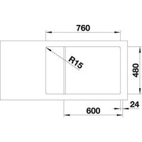 Кухонная мойка Blanco Lemis XL 6 S-IF Compact 525110 (серебристый) - Превью изображения №4 — Интернет-магазин Time-Shop