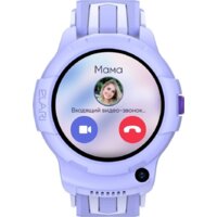 Детские умные часы Elari KidPhone 4G Wink (сиреневый) - Превью изображения №8 — Интернет-магазин Time-Shop