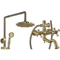 Душевая система  ZorG A 7002DS-BR (античная бронза) - Превью изображения №2 — Интернет-магазин Time-Shop