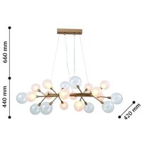 Подвесная люстра Favourite Babylon 2515-12P - Превью изображения №3 — Интернет-магазин Time-Shop