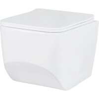 Унитаз подвесной Roxen Boro в комплекте с инсталляцией StounFix Dual Fresh 6 в 1 966418 (кнопка: серый бетон) - Превью изображения №4 — Интернет-магазин Time-Shop