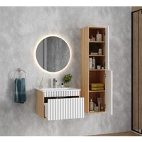  Onika Тумба под умывальник Дайлер 60 106150 (белый/дуб сонома) - Превью изображения №6 — Интернет-магазин Time-Shop