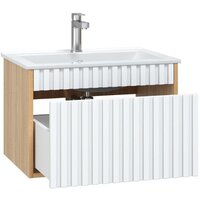  Onika Тумба под умывальник Дайлер 60 106150 (белый/дуб сонома) - Превью изображения №3 — Интернет-магазин Time-Shop