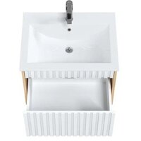  Onika Тумба под умывальник Дайлер 60 106150 (белый/дуб сонома) - Превью изображения №4 — Интернет-магазин Time-Shop