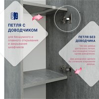  Doratiz Шкаф-полупенал Родос 36 2712.399 (метрополитан грей,подвесная) - Превью изображения №13 — Интернет-магазин Time-Shop