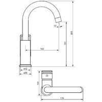 Смеситель Damixa Apollo 470220000 - Превью изображения №3 — Интернет-магазин Time-Shop