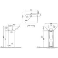 Умывальник Jaquar Laguna LAS-WHT-91801 - Превью изображения №2 — Интернет-магазин Time-Shop