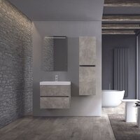  Belux Шкаф-полупенал Бостон П 35 (31, бетон чикаго светло-серый) - Превью изображения №2 — Интернет-магазин Time-Shop