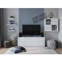 Стеллаж Mebelain Фора 4 (дуб беленый) - Превью изображения №3 — Интернет-магазин Time-Shop