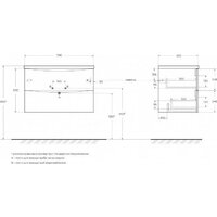  BelBagno Тумба под умывальник MARINO-CER-N-800-2C-SO-NL-P - Превью изображения №4 — Интернет-магазин Time-Shop