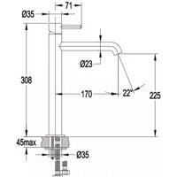 Смеситель Omnires Y Y1212 BL - Превью изображения №2 — Интернет-магазин Time-Shop
