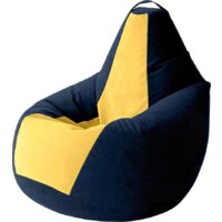 Kreslomeshki Груша Kombo XXXL GKV-145x100-TSZ (темно-синий/желтый)
