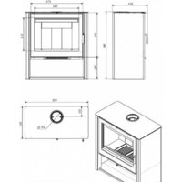 Свободностоящая печь-камин Мета-Бел Севан АОТ-9.0-05 - Превью изображения №4 — Интернет-магазин Time-Shop