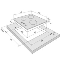 Варочная панель Krona Corniola 45 BL - Превью изображения №12 — Интернет-магазин Time-Shop