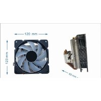 Кулер для процессора Gembird CPU-HURACAN-ARGB-X140 - Превью изображения №5 — Интернет-магазин Time-Shop