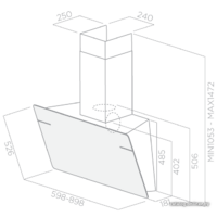 Кухонная вытяжка Elica L'essenza BL/A/90 [PRF0117374] - Превью изображения №4 — Интернет-магазин Time-Shop