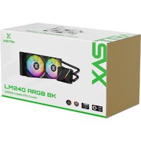 Система жидкостного охлаждения для процессора XASTRA LM240 ARGB BK - Превью изображения №8 — Интернет-магазин Time-Shop