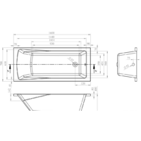 Ванна Lavinia Boho One 160x70 37010060 - Превью изображения №4 — Интернет-магазин Time-Shop