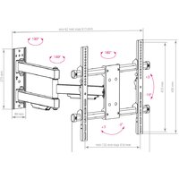 Кронштейн для телевизора Arm Media PARAMOUNT-40 - Превью изображения №3 — Интернет-магазин Time-Shop