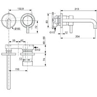 Смеситель Ideal Standard Ceraline A6938XG+A1313NU - Превью изображения №5 — Интернет-магазин Time-Shop