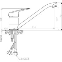 Смеситель AV Engineering AVXAN4-B151-237 - Превью изображения №3 — Интернет-магазин Time-Shop
