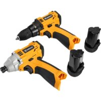  Deko SET 063-4107 (шуруповерт, винтоверт, 2 АКБ, кейс) - Превью изображения №4 — Интернет-магазин Time-Shop