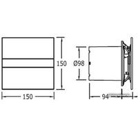 Осевой вентилятор CATA E-100 GSTH - Превью изображения №2 — Интернет-магазин Time-Shop