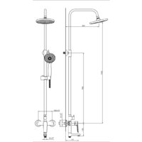 Душевая система  Lauter Shower 21CK198C-58 - Превью изображения №2 — Интернет-магазин Time-Shop